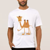 Cartoon Camel Smiling Desert Animal Character T-Shirt (Vorderseite)