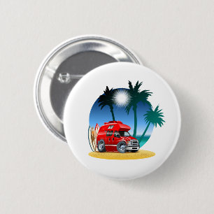 Cartoon Camper Button