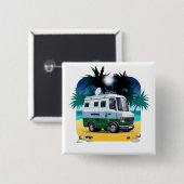 Cartoon Camper Button (Vorne & Hinten)