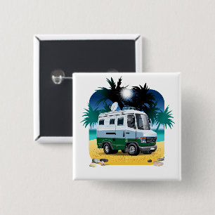 Cartoon Camper Button