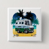Cartoon Camper Button (Vorderseite)