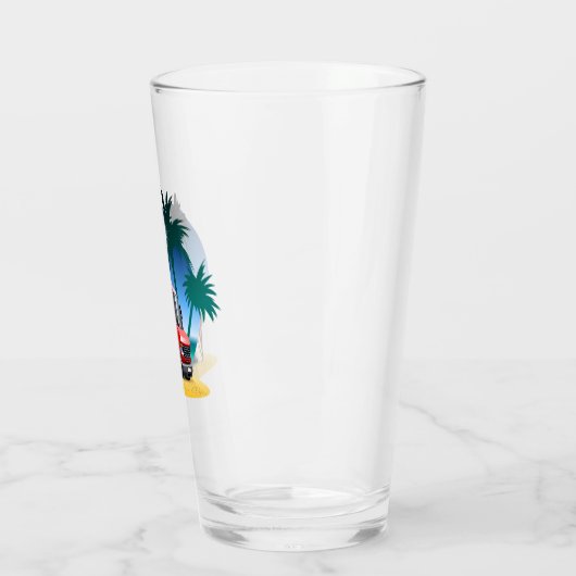 Cartoon Camper Glas (Links)