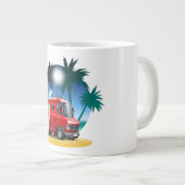 Cartoon Camper Jumbo-Tasse (Vorderseite Rechts)
