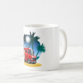 Cartoon Camper Kaffeetasse (VorderseiteRechts)