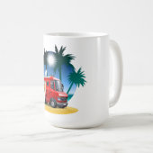 Cartoon Camper Kaffeetasse (VorderseiteRechts)