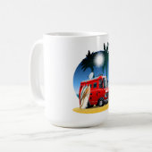 Cartoon Camper Kaffeetasse (Vorderseite Links)
