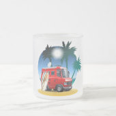 Cartoon Camper Mattglastasse (Mittel)