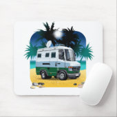 Cartoon Camper Mousepad (Mit Mouse)