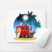 Cartoon Camper Mousepad (Mit Mouse)