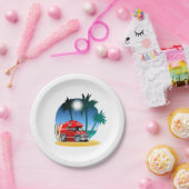 Cartoon Camper Pappteller (Party)