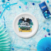 Cartoon Camper Pappteller (Party)