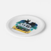 Cartoon Camper Pappteller (Schrägansicht)