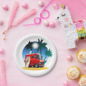 Cartoon Camper Pappteller (Party)