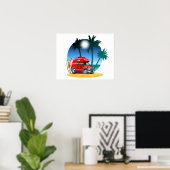 Cartoon Camper Poster (Heimbüro)