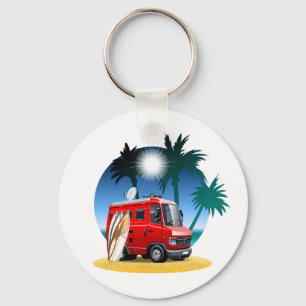 Cartoon Camper Schlüsselanhänger