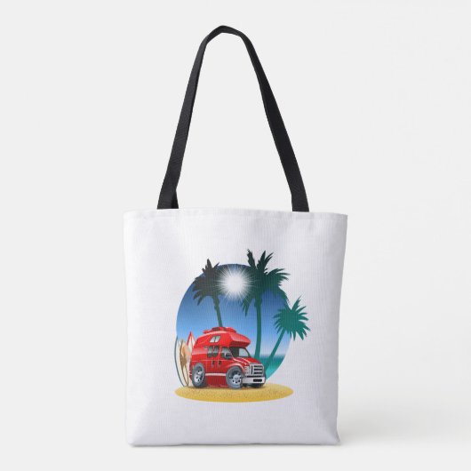 Cartoon Camper Tasche (Rückseite)