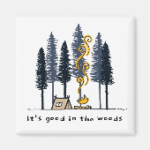 Cartoon Camping Magnet (Vorne)