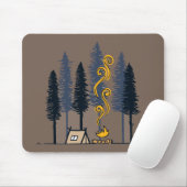 Cartoon Camping Mousepad (Mit Mouse)