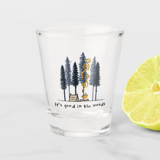 Cartoon Camping Schnapsglas
