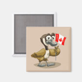Cartoon Canada Goose Magnet (Vorderseite/Rückseite)