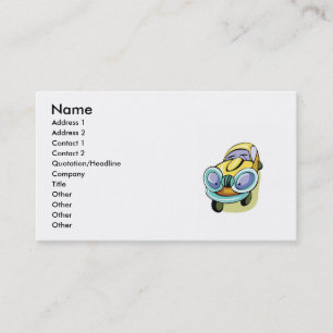 Cartoon Car Business Card Visitenkarte