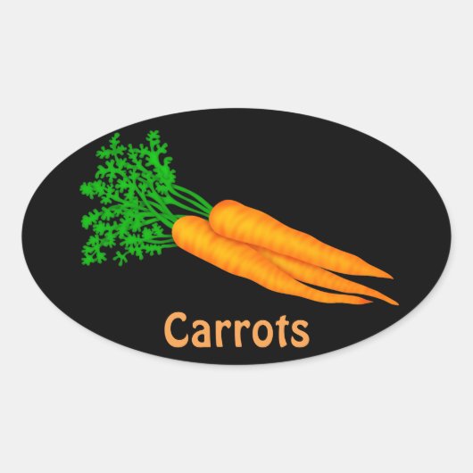 Cartoon Carrots Food-Spaß Aufkleber (Vorderseite)