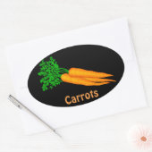 Cartoon Carrots Food-Spaß Aufkleber (Umschlag)