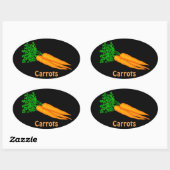 Cartoon Carrots Food-Spaß Aufkleber (Blatt)