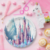 Cartoon Castle 1st Birthday Paper Pappteller (Party)