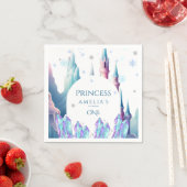  Cartoon Castle 1st Birthday Paper Serviette (Beispiel)