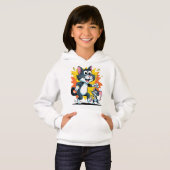 Cartoon Cat and Mouse Chase Hoodie (Vorne ganz)