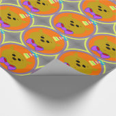Cartoon Cat Birthday Geschenkpapier (Ecke)