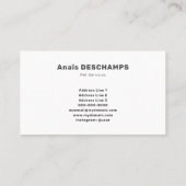 Cartoon Cat & Dog - Haustierdienste Visitenkarte (Rückseite)