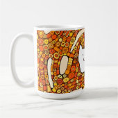 Cartoon Cat Doodle Line Drawing Kaffeetasse (Links)