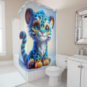 Cartoon Cat Duschvorhang (Beispiel)