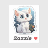 Cartoon Cat Illustration Aufkleber (Blatt)