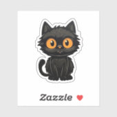 Cartoon Cat Illustration Aufkleber (Blatt)