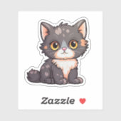 Cartoon Cat Illustration Aufkleber (Blatt)