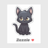 Cartoon Cat Illustration Aufkleber (Blatt)