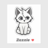 Cartoon Cat Illustration Aufkleber (Blatt)