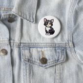 Cartoon Cat Illustration Button (Beispiel)