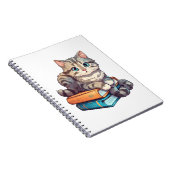 Cartoon Cat Illustration Notizblock (Rechte Seite)