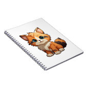 Cartoon Cat Illustration Notizblock (Rechte Seite)