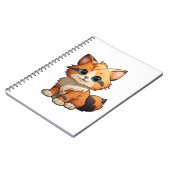 Cartoon Cat Illustration Notizblock (Linke Seite)