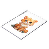 Cartoon Cat Illustration Notizblock (Linke Seite)