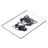 Cartoon Cat Illustration Notizblock (Linke Seite)