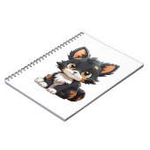 Cartoon Cat Illustration Notizblock (Linke Seite)