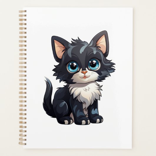 Cartoon Cat Illustration Planer (Vorderseite)