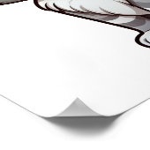 Cartoon Cat Illustration Poster (Ecke)