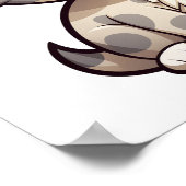 Cartoon Cat Illustration Poster (Ecke)